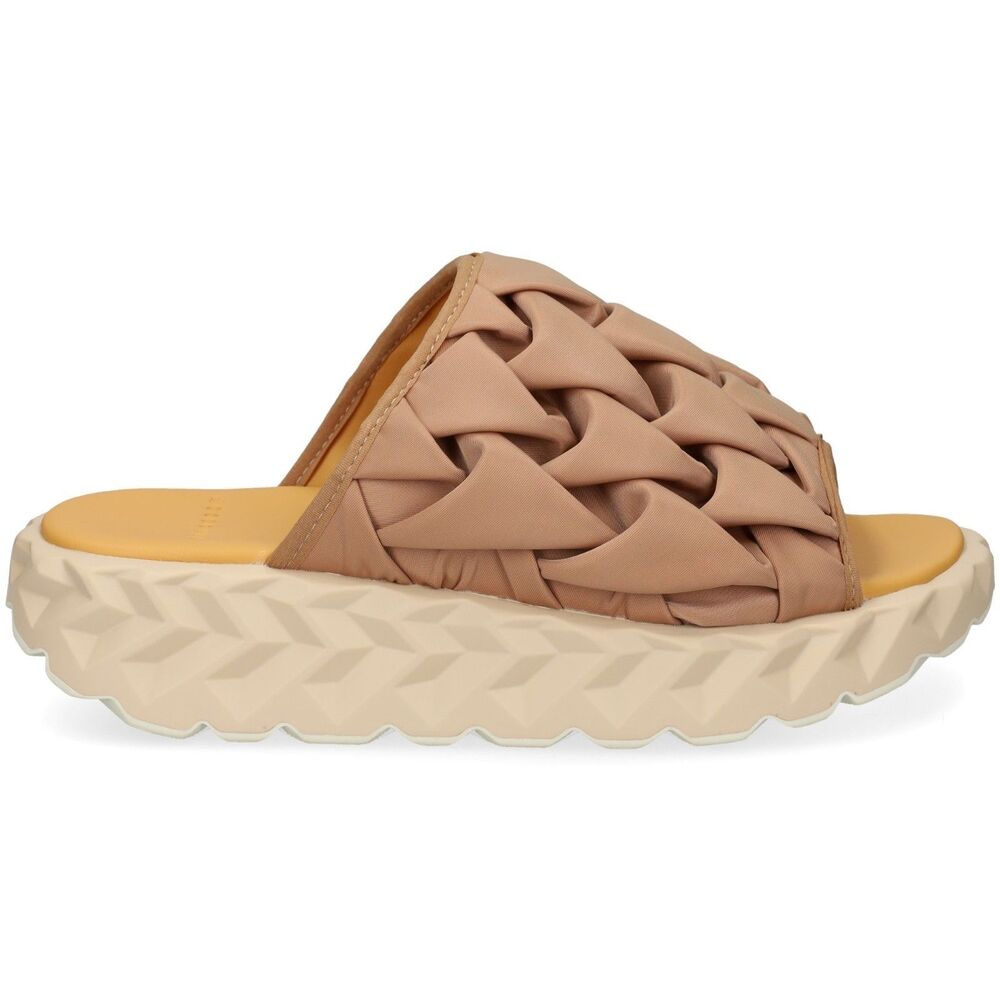 New 4CCCCEES Tan Amor Platform Sandals Slides Womens Size 38 (7.5)
